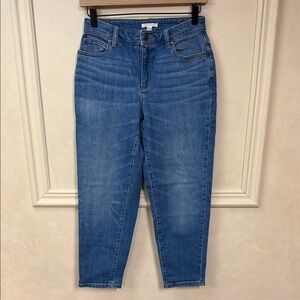 Eileen Fisher Petite Organic Cotton Tapered Ankle Jean